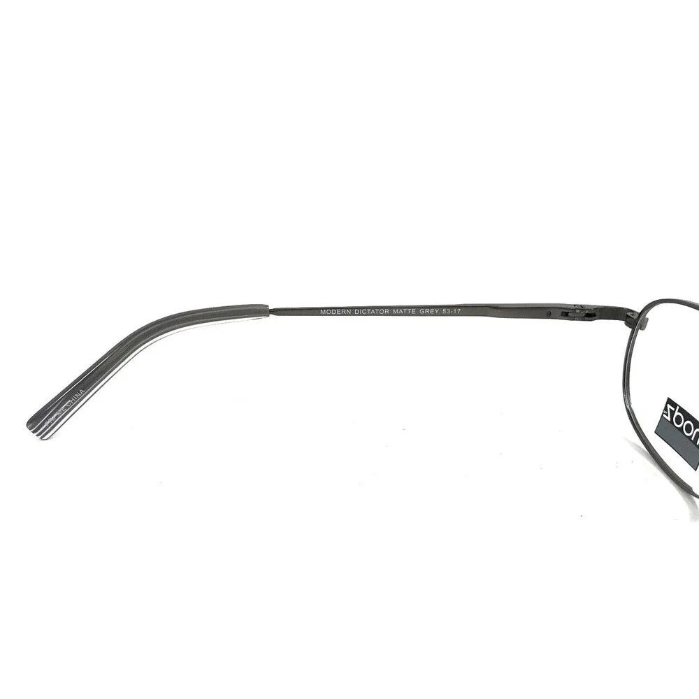 Modz Eyeglasses Frames MODERN DICTATOR MATTE GREY Titanium Oval Wire 53-17-145